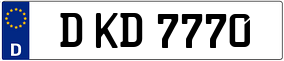 Trailer License Plate